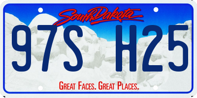 SD license plate 97SH25