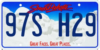 SD license plate 97SH29