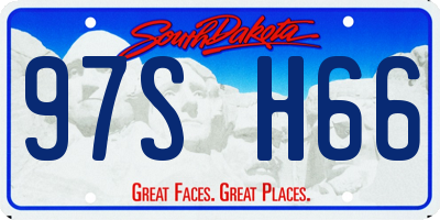 SD license plate 97SH66