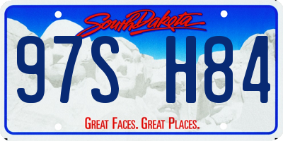 SD license plate 97SH84