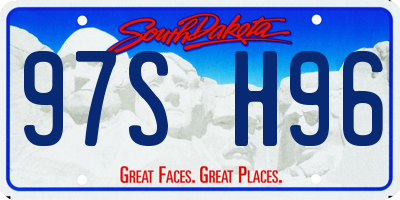 SD license plate 97SH96