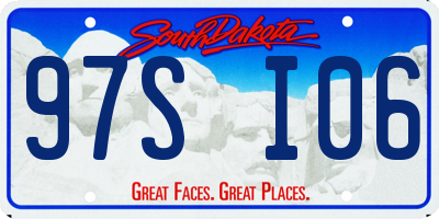 SD license plate 97SI06