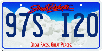 SD license plate 97SI20