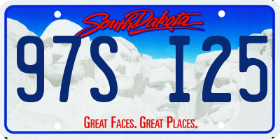 SD license plate 97SI25