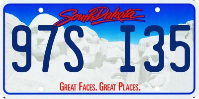 SD license plate 97SI35