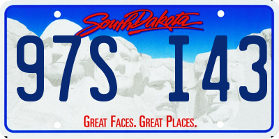 SD license plate 97SI43