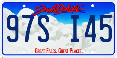 SD license plate 97SI45