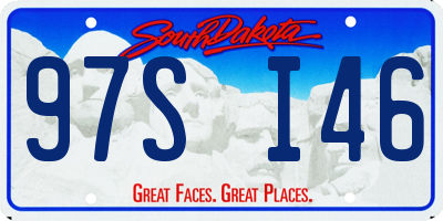 SD license plate 97SI46