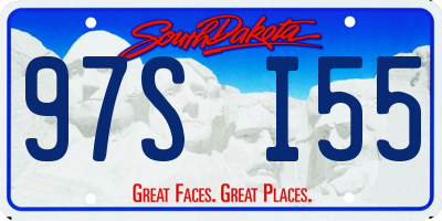 SD license plate 97SI55