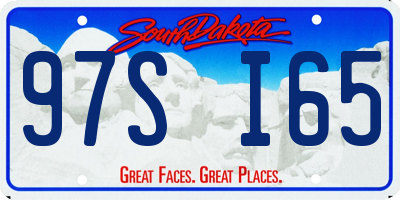 SD license plate 97SI65