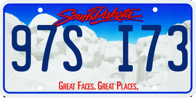 SD license plate 97SI73