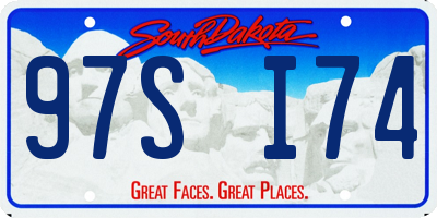 SD license plate 97SI74