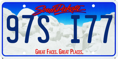 SD license plate 97SI77