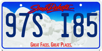 SD license plate 97SI85