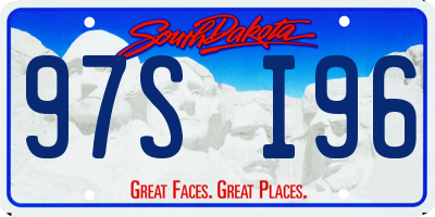 SD license plate 97SI96