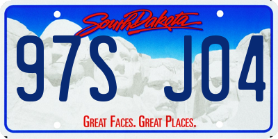 SD license plate 97SJ04