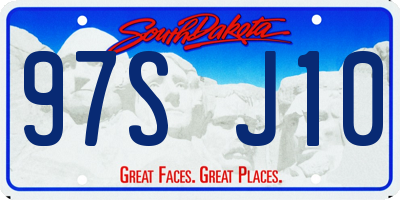 SD license plate 97SJ10