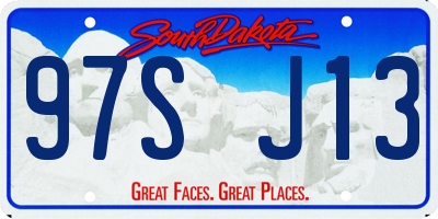 SD license plate 97SJ13