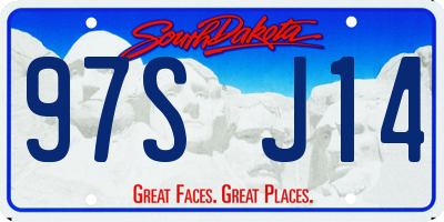 SD license plate 97SJ14