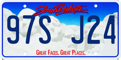 SD license plate 97SJ24