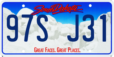 SD license plate 97SJ31