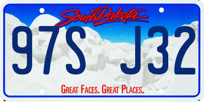 SD license plate 97SJ32