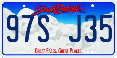 SD license plate 97SJ35