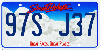 SD license plate 97SJ37