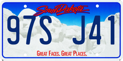 SD license plate 97SJ41