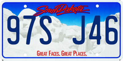 SD license plate 97SJ46