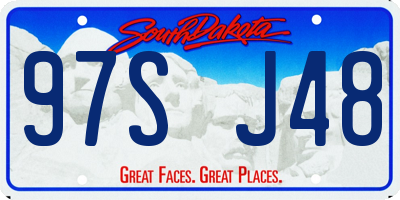 SD license plate 97SJ48