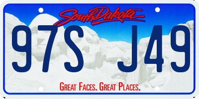 SD license plate 97SJ49