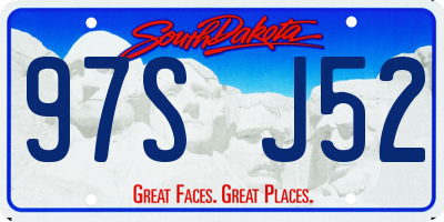 SD license plate 97SJ52