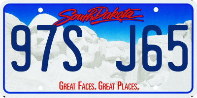 SD license plate 97SJ65