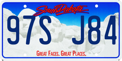 SD license plate 97SJ84