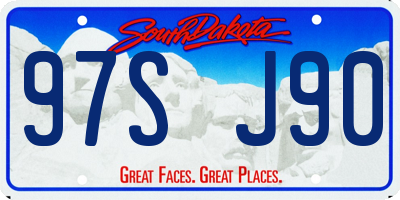 SD license plate 97SJ90