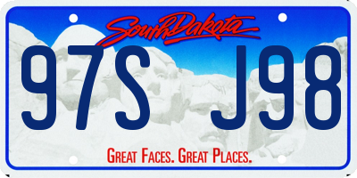 SD license plate 97SJ98