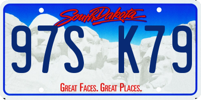 SD license plate 97SK79