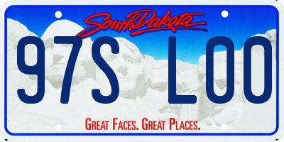 SD license plate 97SL00