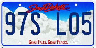 SD license plate 97SL05