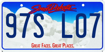 SD license plate 97SL07