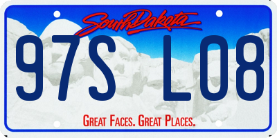 SD license plate 97SL08