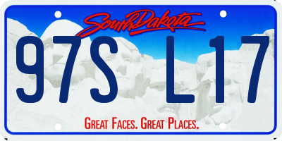 SD license plate 97SL17