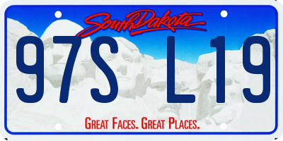 SD license plate 97SL19