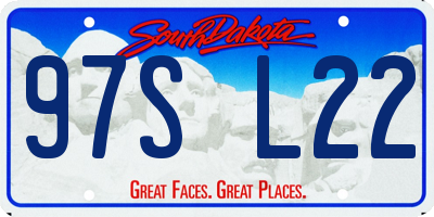 SD license plate 97SL22