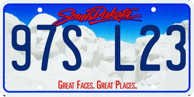 SD license plate 97SL23