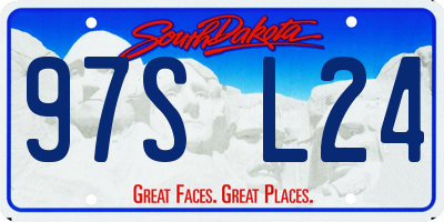 SD license plate 97SL24
