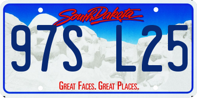 SD license plate 97SL25