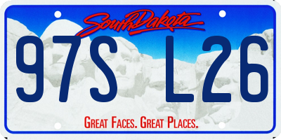 SD license plate 97SL26