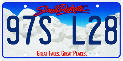 SD license plate 97SL28